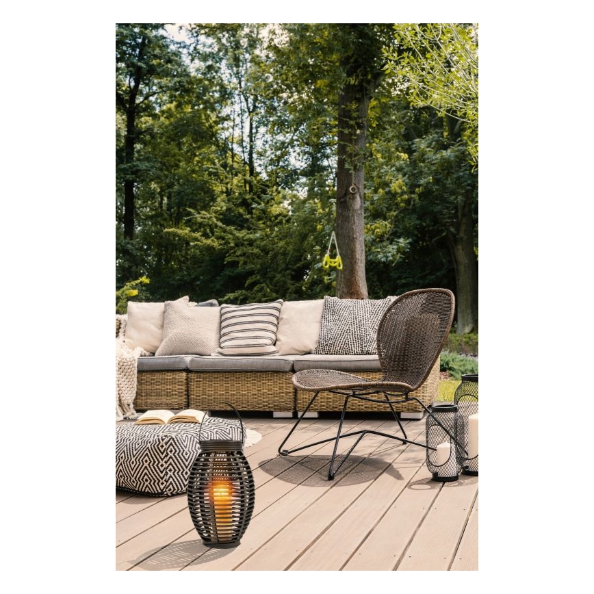 Globo - LED-aurinkovalaistus LED/0,06W/3,2V IP44 200 mAh rottinki