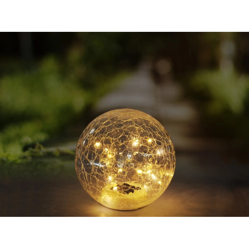 Globo - LED aurinkokäyttöinen lamppu 20xLED/0,06W/3,2V halkaisija 19,5 cm IP44 600 mAh