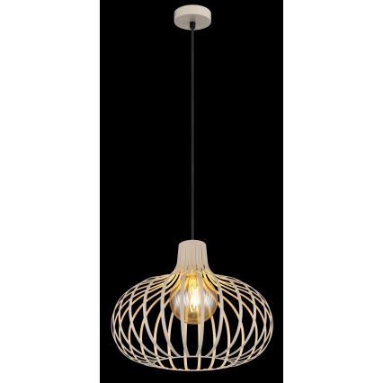 Globo - Riippuvalaisin vaijerilla 1xE27/40W/230V beige