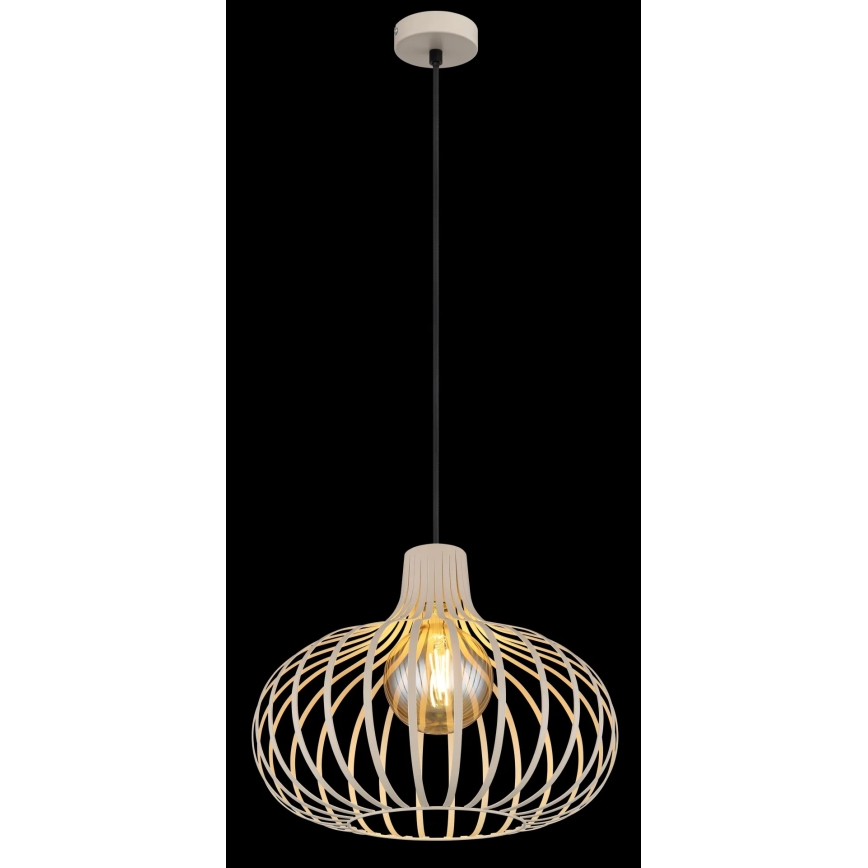 Globo - Riippuvalaisin vaijerilla 1xE27/40W/230V beige