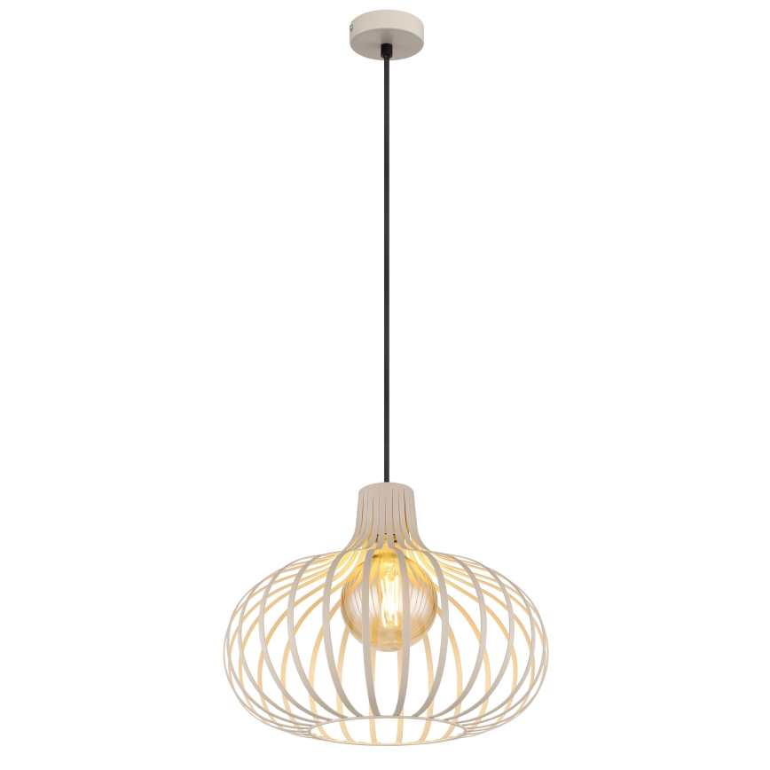 Globo - Riippuvalaisin vaijerilla 1xE27/40W/230V beige