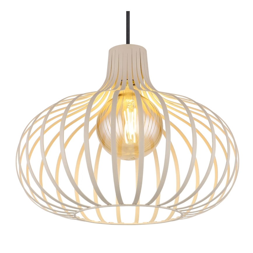 Globo - Riippuvalaisin vaijerilla 1xE27/40W/230V beige