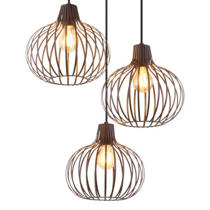 Globo - Riippuvalaisin vaijerilla 3xE27/40W/230V