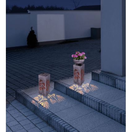 Globo - LED-aurinkovalaisin kukkaruukulla LED/3V IP44 300 mAh