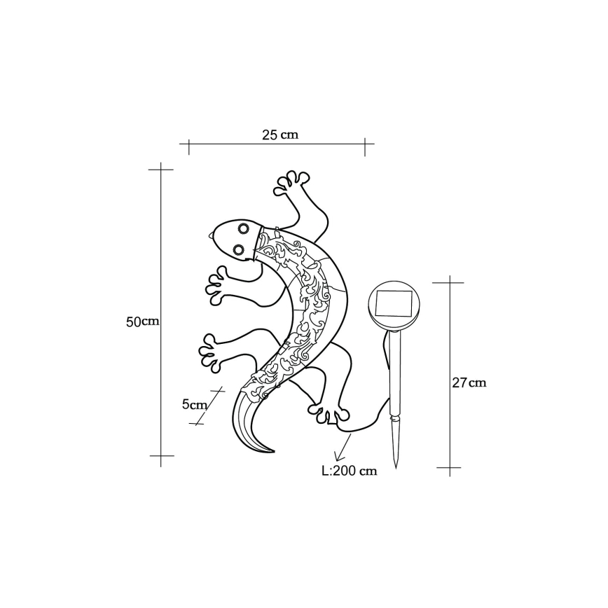 Globo - LED Solar koriste LED/0,06W/3V IP44