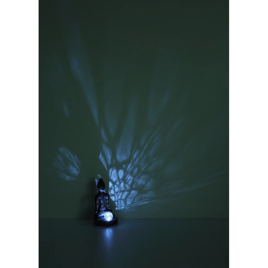 Globo - LED-aurinkokennovalaisin LED/3V IP44 200 mAh Buddha-patsas