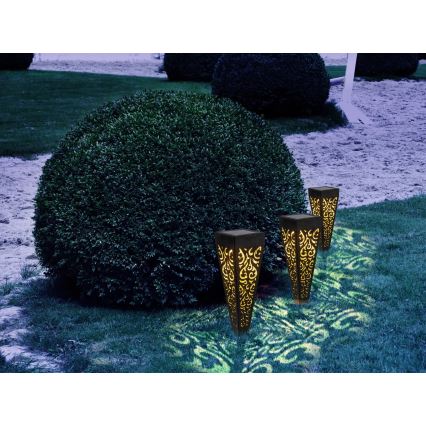 Globo - SETTI 3x LED-aurinkolamppu LED/0,1W/3V IP44