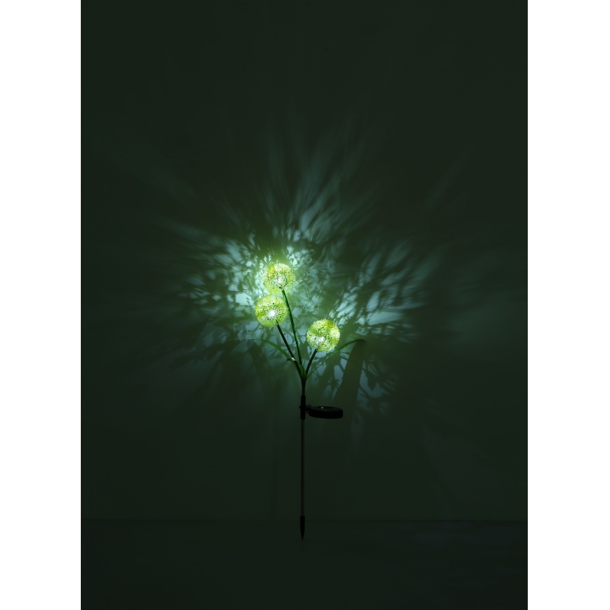 Globo - LED aurinkovalaisin 3xLED/0,06W/3V 5000K IP44 200 mAh keltainen