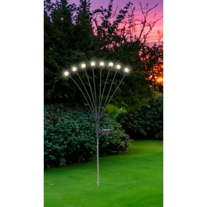 Globo - LED-aurinkovalaistus 8xLED/0,06W/3,2V 3000K IP44 300 mAh