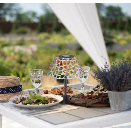 Globo - LED aurinkovalaisin LED/0,06W/3V 3000K IP44 300 mAh