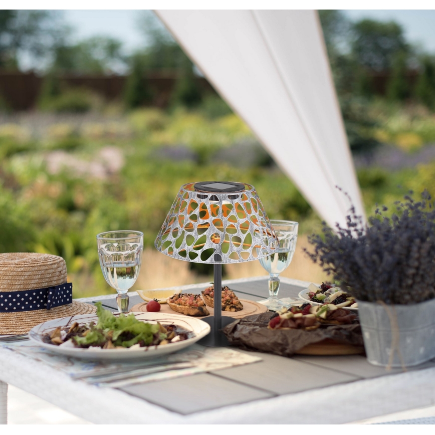 Globo - LED aurinkovalaisin LED/0,06W/3V 3000K IP44 300 mAh