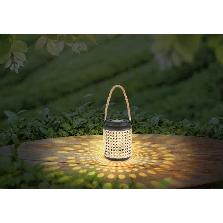 Globo - LED-aurinkovalaistus LED/0,06W/3V 3000K IP44 bambu