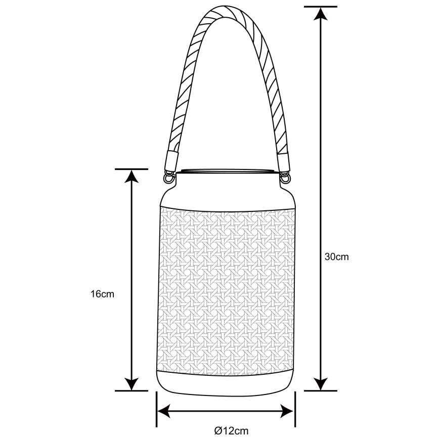 Globo - LED-aurinkovalaistus LED/0,06W/3V 3000K IP44 bambu