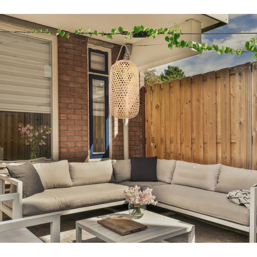 Globo - LED aurinkokäyttöinen valaisin LED/0,06W/3V bambu IP44 600 mAh