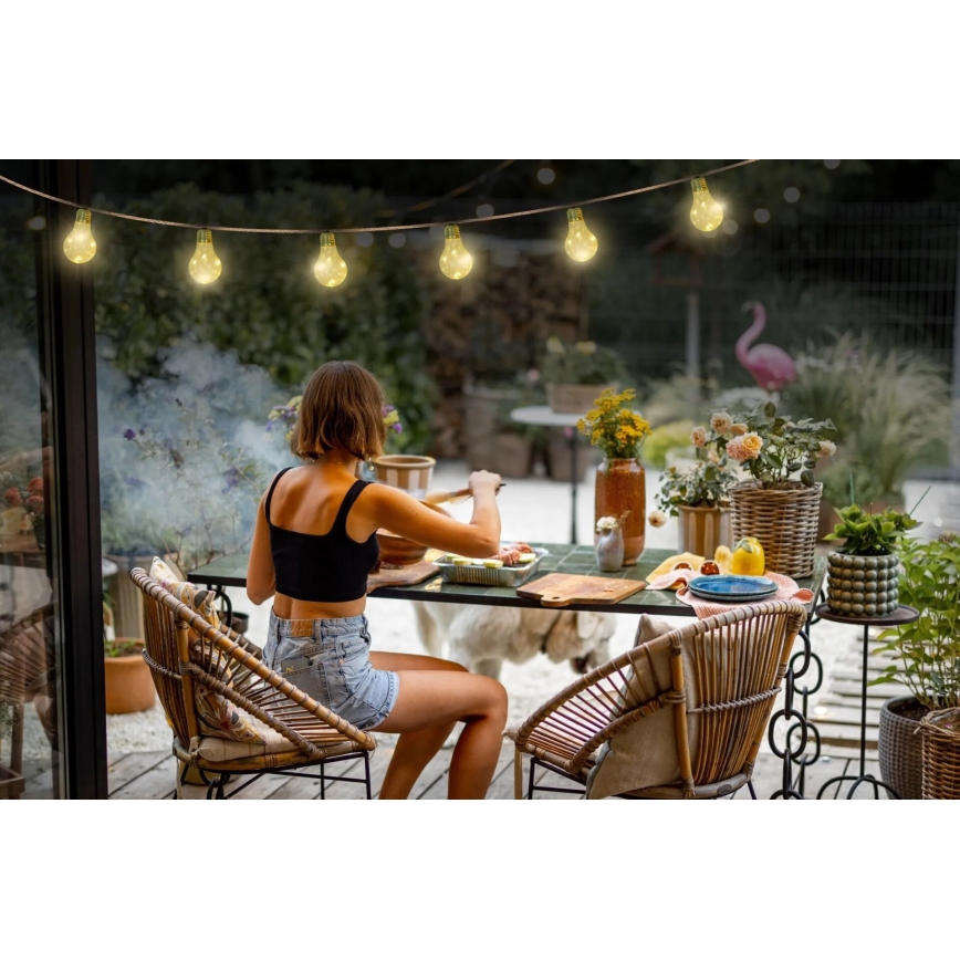 Globo - LED Solar koristeellinen ketju 50xLED/0,06W/3,2V 570 cm IP44