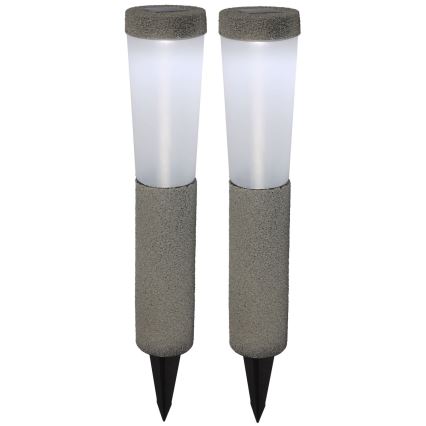 Globo - SETTI 2x LED-aurinkovalaistus LED/0,1W/3V 6000K IP44 400 mAh