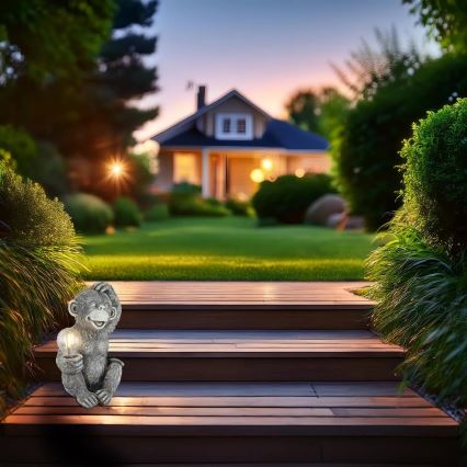 Globo - LED Solar koriste LED/0,02W/3V IP44 apina