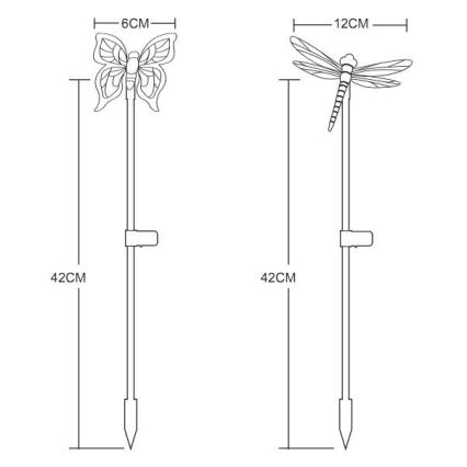 Globo - SETTI 4x LED-aurinkovalaistus LED/0,06W/3V IP44