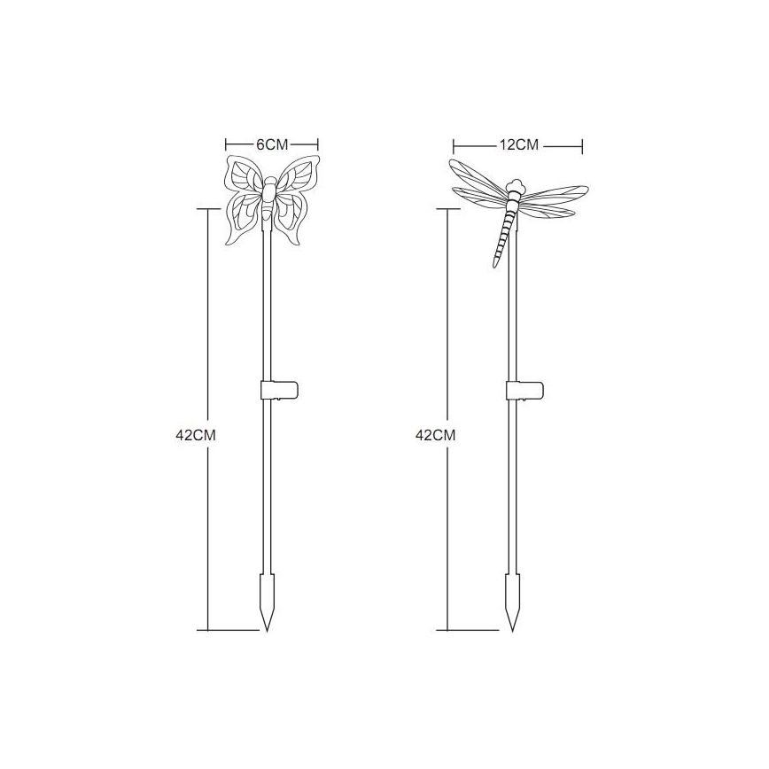 Globo - SETTI 4x LED-aurinkovalaistus LED/0,06W/3V IP44