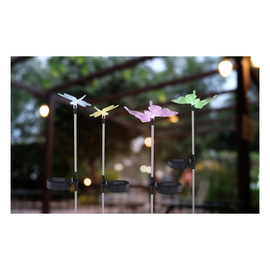 Globo - SETTI 4x LED-aurinkovalaistus LED/0,06W/3V IP44
