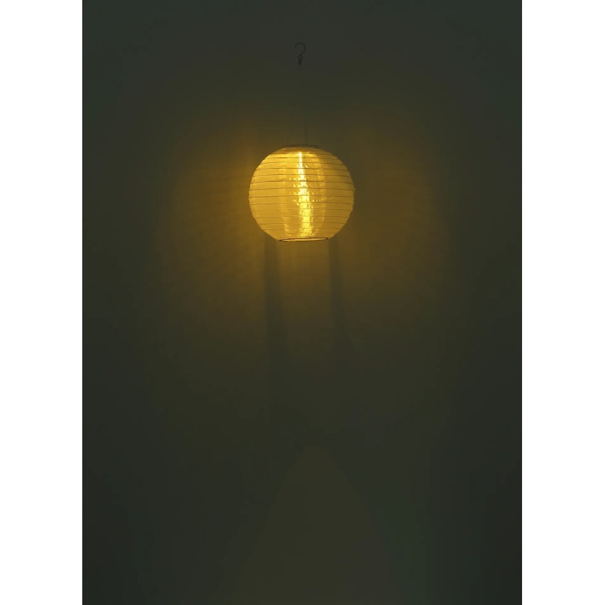 Globo - LED-riippuvalaisin aurinkokennolla LED/0,5W/3V IP44 valkoinen 300 mAh
