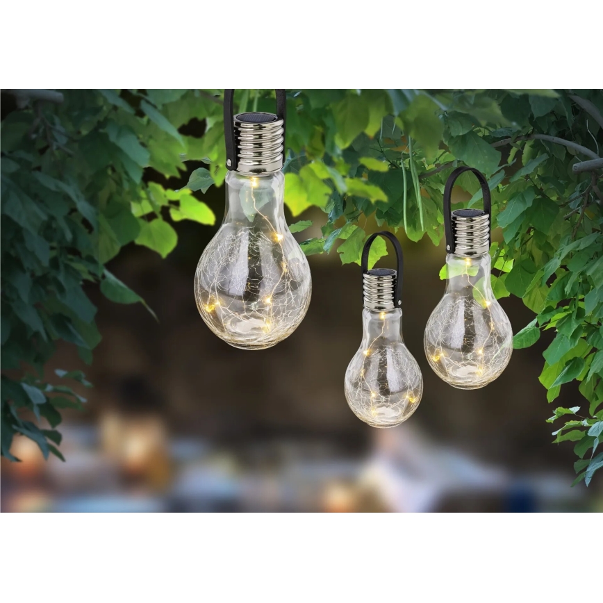 Globo - LED Aurinkovalaisin 5xLED/0,06W/3,2V IP44 80 mAh