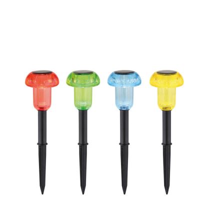 Globo - SARJA 4x LED RGB aurinkovalaisin LED/0,05W/3V IP44 150 mAh