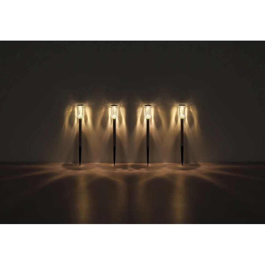 Globo - SARJA 4x LED aurinkovalaisin LED/0,06W/1,2V IP44 100 mAh