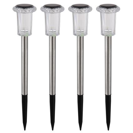 Globo - SARJA 4x LED aurinkovalaisin LED/0,06W/1,2V IP44 100 mAh