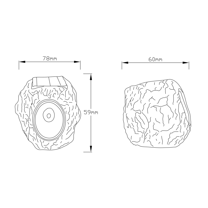 Globo - LED-aurinkovalaisin LED/0,07W/3V IP44 600 mAh