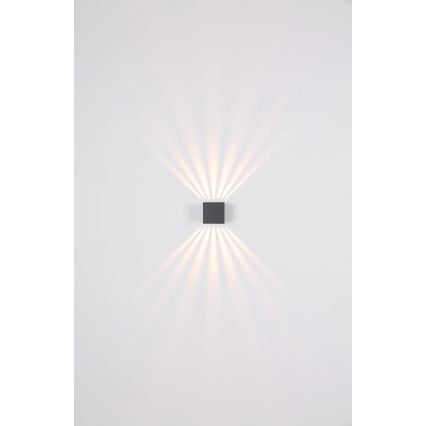 Globo - LED-ulkoseinävalaisin LED/6W/230V IP54 antrasiitti