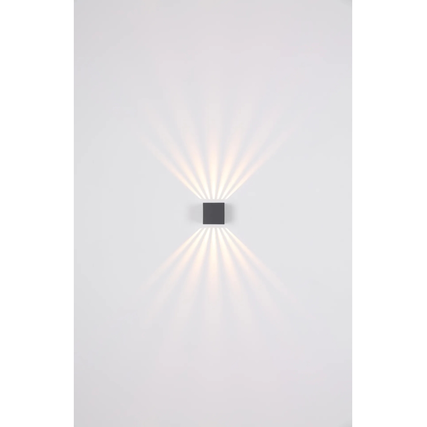 Globo - LED-ulkoseinävalaisin LED/6W/230V IP54 antrasiitti