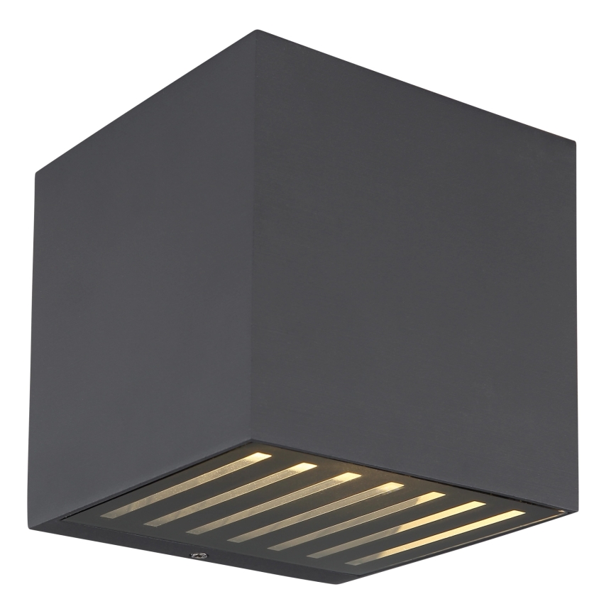 Globo - LED-ulkoseinävalaisin LED/6W/230V IP54 antrasiitti