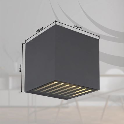 Globo - LED-ulkoseinävalaisin LED/6W/230V IP54 antrasiitti