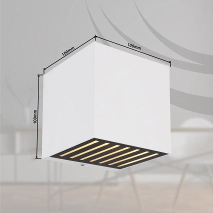 Globo - LED-ulkovalaisin seinälle, 6 W, 230 V, IP54, valkoinen