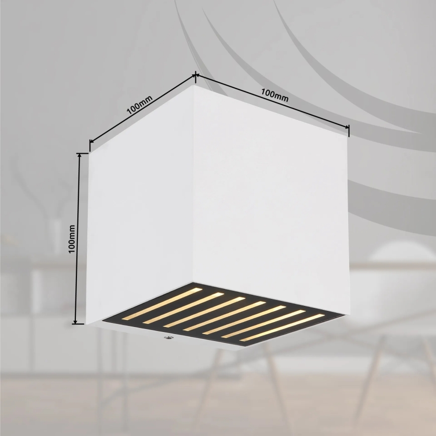 Globo - LED-ulkovalaisin seinälle, 6 W, 230 V, IP54, valkoinen