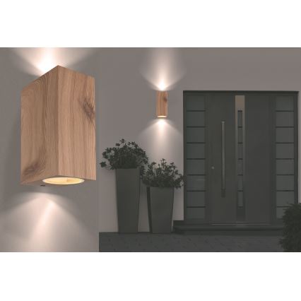 Globo - Ulkoseinävalaisin 2xGU10/35W/230V IP44