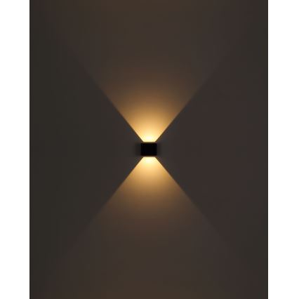 Globo - LED-ulkoseinävalaisin 2xLED/3W/230V IP44 musta