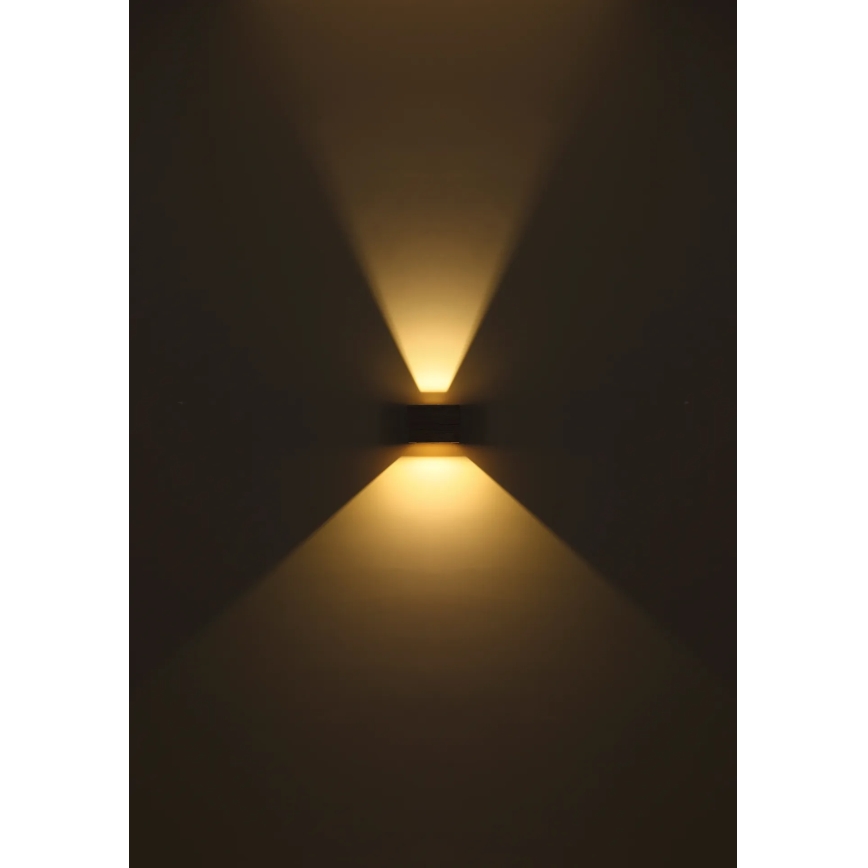 Globo - LED ulkoseinävalaisin liiketunnistimella 2xLED/3W/230V IP54