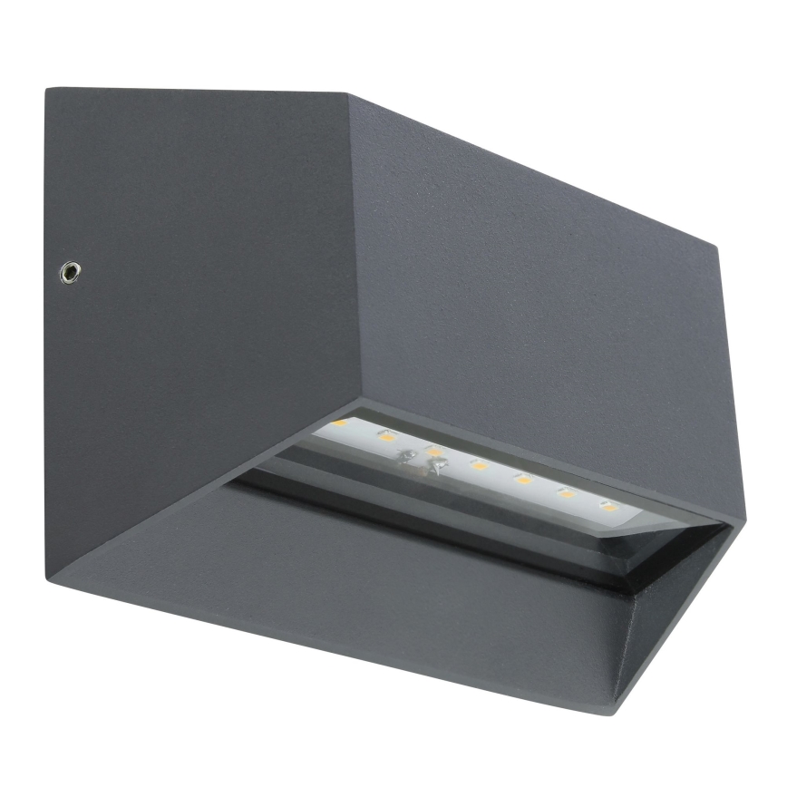 Globo - LED-ulkoseinävalaisin LED/7W/230V IP54 antrasiitti