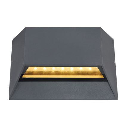 Globo - LED-ulkoseinävalaisin LED/7W/230V IP54 antrasiitti