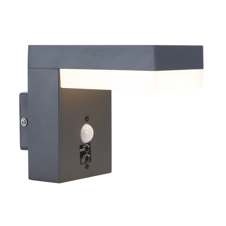 Globo - LED-ulkovalaisin seinälle, liiketunnistimella LED/9,5W/230V IP44