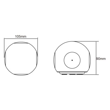 Globo - LED-ulkoseinävalaisin LED/4,5W/230V IP54