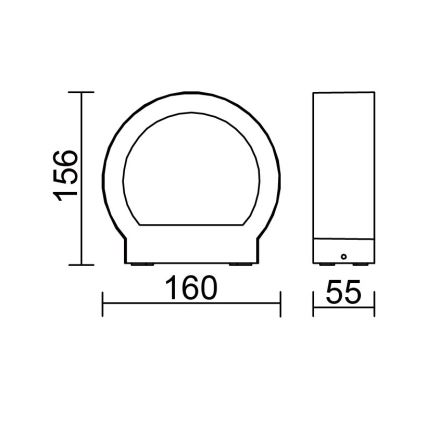 Globo - LED Ulkoseinävalaisin LED/6W/230V IP54