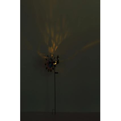 Globo - LED aurinkokoriste LED/0,06W/3V IP44 300 mAh riikinkukko