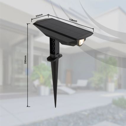 Globo - LED-aurinkovalaistus 2in1 LED/1W/3V IP44