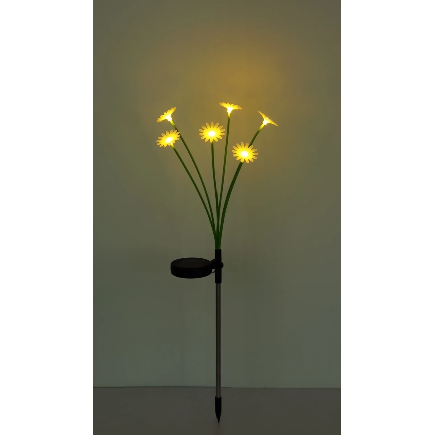 Globo - LED-aurinkovalaisin 6xLED/3V IP44 600 mAh kukkamuotoinen
