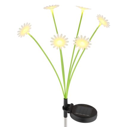 Globo - LED-aurinkovalaisin 6xLED/3V IP44 600 mAh kukkamuotoinen