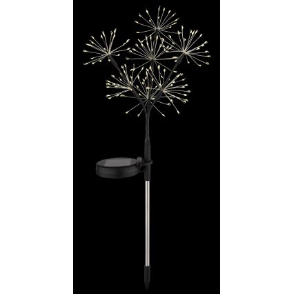 Globo - LED-aurinkovalaisin 3xLED/3V IP44 600 mAh ilotulitus-efekti