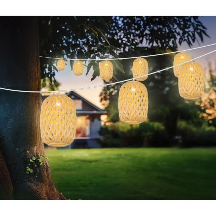 Globo - LED aurinkoketju LED/0,06W/3V 650 cm IP44 400 mAh